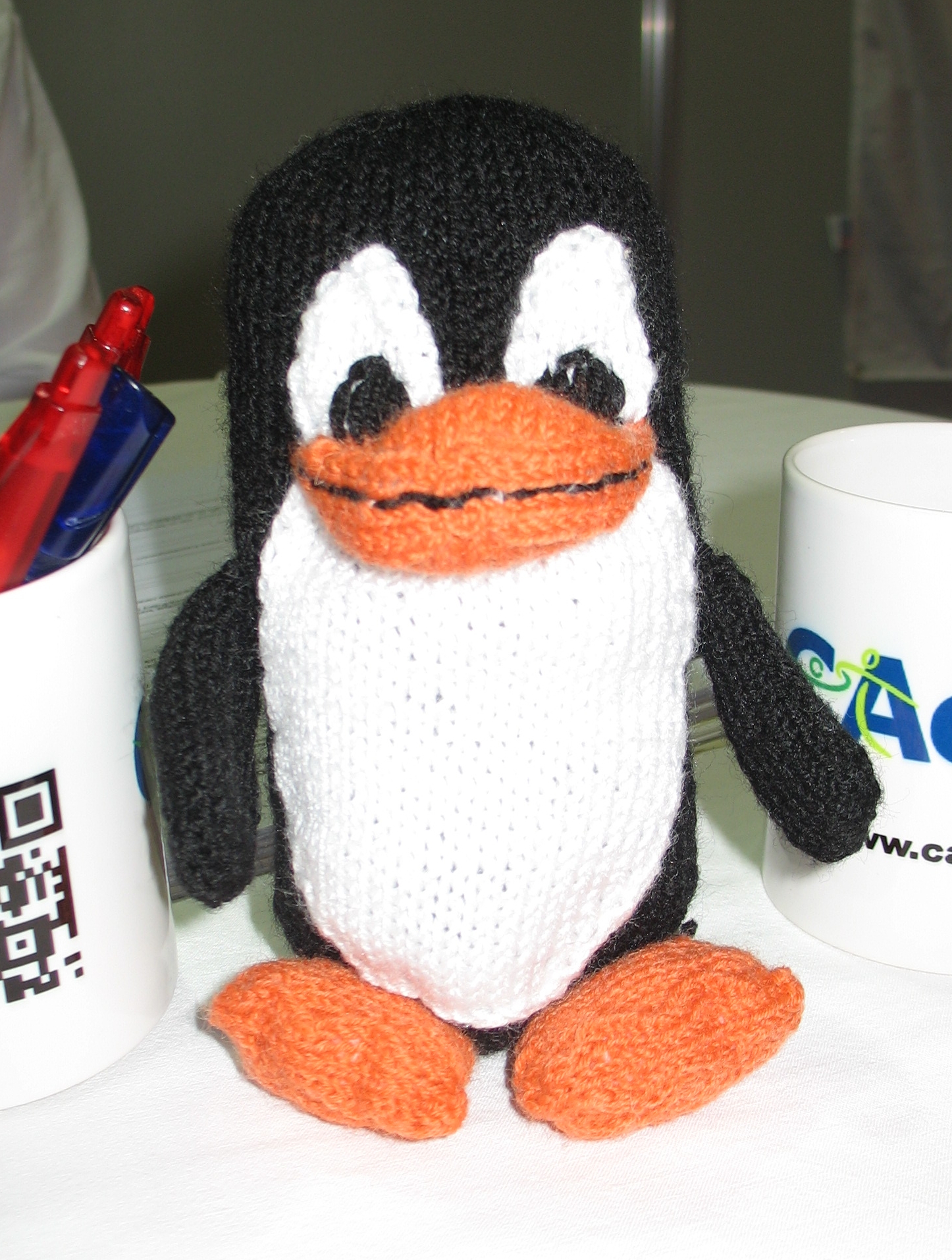 Stricktux am CAcert-Stand auf dem Linuxtag 2012